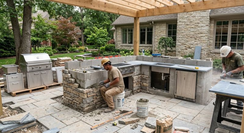Outdoor Kitchen Installation in Alpharetta, GA