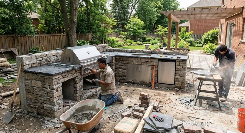 Outdoor Kitchen Installation in Houston, TX